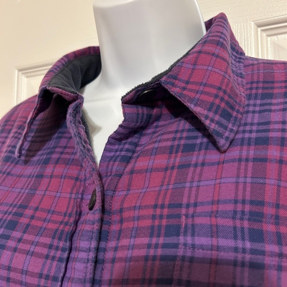 L.L. Bean Fleece-Lined Plaid Shirt - Picture 3 of 6